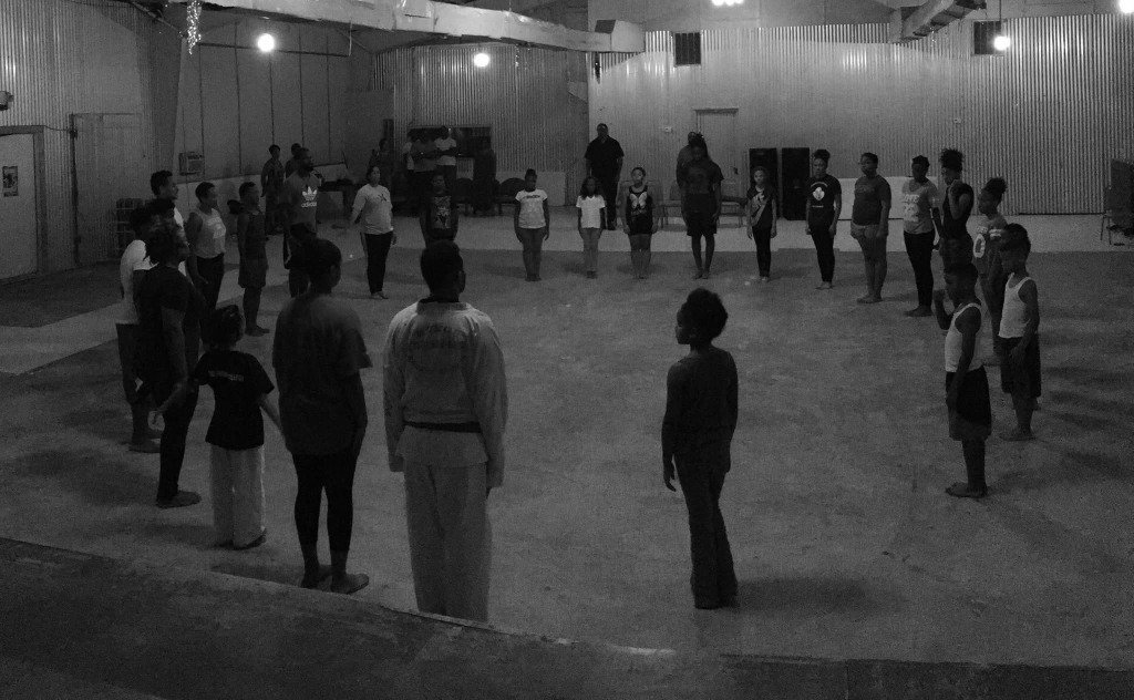 Willing Warriors Karate students and instructors gathered in circle formation